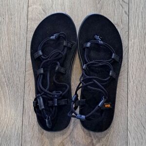 New Black Teva Sandals